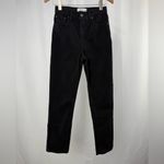 Abercrombie & Fitch Ultra High Rise 90s Straight Jean in Black Size 24 or 00 Photo 4