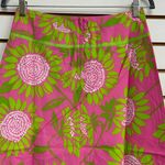 Lilly Pulitzer Mirabelle Hibiscus Pink & Green Skirt NWT SZ 2 Lined 100% Cotton Photo 6