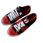 Tory Burch | Churchill Suede Sneakers Navy Ivory Red | 7 Photo 1