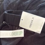 Forever 21 Womens Black Mesh Swim Cover Up Pants Wide Leg Size Medium Photo 2