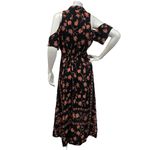 Plenty By Tracy Reese  women's floral button down cold shoulder dress size M Photo 4