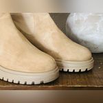Steve Madden  Hesitant Sand Suede Block Heel Pull On Mid
Calf Fashion Boots Sz8 Photo 12