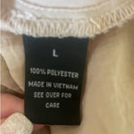 A Byer  Top Women L Champagne Crew Neck Cold Shoulder Short Sleeve Pullover Photo 8