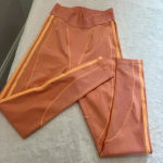 Ivy Park  High-Waisted Leggings With Mesh Panels Pink Light Small Adidas Logo Photo 3