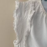 Maven West  white fringe top size xs Photo 1