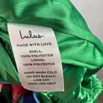 Lulus Sweetest Song Floral Print Backless Long Sleeve Romper in Green Size Med Photo 7