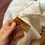 BELLDINI WHITE RUCHED RHINESTONE ZIPPER JACKET Size M Photo 2