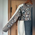 JODIFL  Animal Print Color Block Crewneck Sweater Women’s size Small​ Photo 1