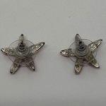 1960s Starfish Stud Earrings Red Enamel Coastal Nautical Beach Summer Jewelry Photo 4