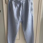Adidas Sky Blue Fleece Joggers Comfy Women’s XL Casual Streetwear Photo 0