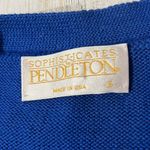 Pendleton Vintage  Sophisticates Blue Argyle Button Cardigan Size Small Photo 7