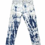 Madewell The Perfect Vintage Crop Jean Tie Dye Edition Blue L3899 Size 26 Photo 0