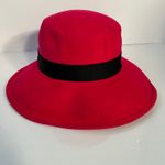 Bollman Hat Company Hot Pink 100% Wool Felt Fedora Hat Wide Brim Photo 1