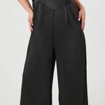 Forever 21 Satin Black Jumpsuit Photo 0