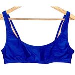 J.Crew NEW  Heritage Scoopneck Bikini Top BX611 Royal Blue Womens Size Large L Photo 0