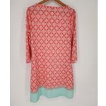 Cabana Life Coral & Aqua Print Swim Dress UPF 50+ Women’s Size Large Pink Photo 7