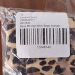 ASOS Design Leopard Print Deep Triangle Bikini Top Swimwear Size UK 10 US 6 Brown Photo 5