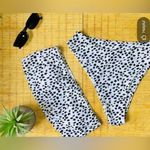 SheIn Black and White Dalmatian Print Bikini Photo 0