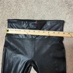 Spanx  Faux Leather Leggings High Waist Shiny Black Activewear Pants S P Photo 2