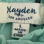 Hayden Los Angeles Sheer Turquoise Blouse Photo 6