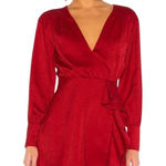 Tularosa  x Revolve - Caleb Red Long Sleeve Mini Dress Sz M Photo 0