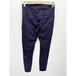 Lululemon Fast and Free 7/8 Dark Purple Pull On Tights Leggings Women's Size 6 Photo 1