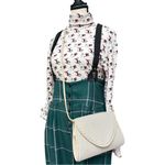 Whiting & Davis Vintage Ivory Metal Mesh Crossbody Bag Photo 11