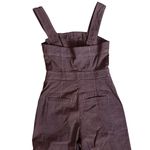 Anthropologie Maeve The Colette Portside Button-Front Jumpsuit Brown Size 6 Photo 7