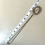 Whiting & Davis Vintage reversible carved clear glass cameo pendant necklace Photo 4