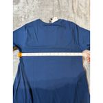 Universal Standard NWT Size 4XS (00-0) Loose Top Royal Blue Pansy Crew Neck Photo 6