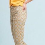 Anthropologie Relaxed Circle Embroidered Straight leg chino pants Photo 1