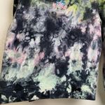 Blind Rooster Sweatshirt Medium Pullover Tie Dye Floral Embroidered Soul On Fire Blue Photo 6