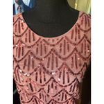 Knapp Studio Pink Embellished Blouse – Short Sleeve Dressy Top – Size S Photo 5