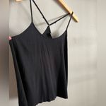 Old Navy Black Ribbed Racerback Cami Tank Top Adjustable Straps Size Large Photo 4