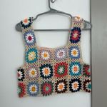 Vestique Multicolor Crochet Crop Top Photo 2
