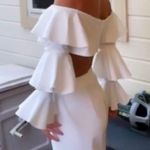 New, Liang Xuans Luxury Designer White 2 Piece Jumpsuit. Size 4 Photo 9