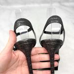 Saint Laurent Tribute Metallic Croc Leather Platform Sandal Heels Gunmetal 39 Photo 7