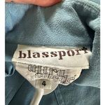 Vintage 60s Ultra Suede Dress baby Blue Size Small A line Retro Minimalist Photo 4