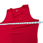 JoFit Red Sleeveless Scalloped Neck/trim Golf Tennis Shirt‎ Top Large Size 12 Photo 4