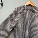 NAADAM Wool & Cashmere Ribbed Crewneck Barrel Sleeve Sweater Chunky Knit S Gray Photo 6
