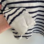 Wild Fable  White Navy Striped Long Sleeve Cotton Shirt (S) Photo 4