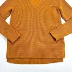 J.Crew High Low Hem Cotton V-Neck Cable Knit Tunic Sweater Photo 3