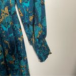 Sunday Up NWT Paisley Print Long Sleeve Dress $62 retail Green Photo 5