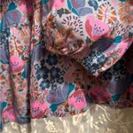 Matilda Jane  Floral Lace Trim Peplum Blouse Women’s Size Large Photo 4