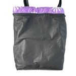 BLUE SKY Cottagecore Boho Lavender Daisy Print Zip Closure Tote Bag Purple Photo 5