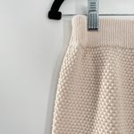 Free People FP BEACH Women's Hailee Cream Cozy Textured Knit Mid-Rise Jogger Pants Size S/P Photo 5