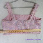 Eloquii tweed cropped top rainbow pink women plus size 16 Photo 6