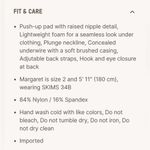 SKIMS NWT  Ultimate Padded Plunge Pushup Push Up Nipple Bra Black ONYX 40B Photo 5