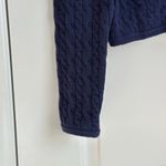 J.Crew  Odette Cable Knit Sweater Lady Jacket In Mediterranean Navy, Size X-Small Photo 3