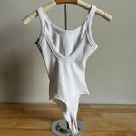 Wild Fable  Women's White Narrow Ribbed Seamless Tank Bodysuit - Small - NWT Photo 4